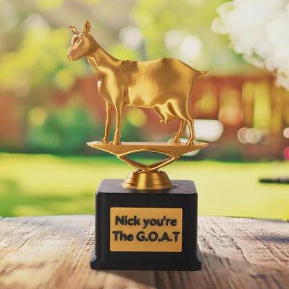 Personalized Funny GOAT Trophy