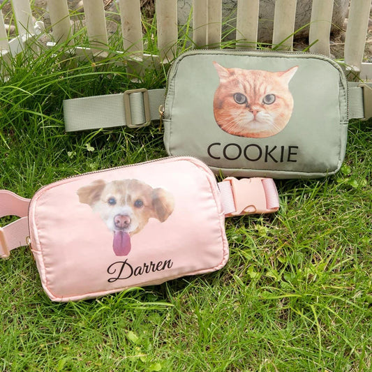 Personalized Pet Face Photo Belt Bag