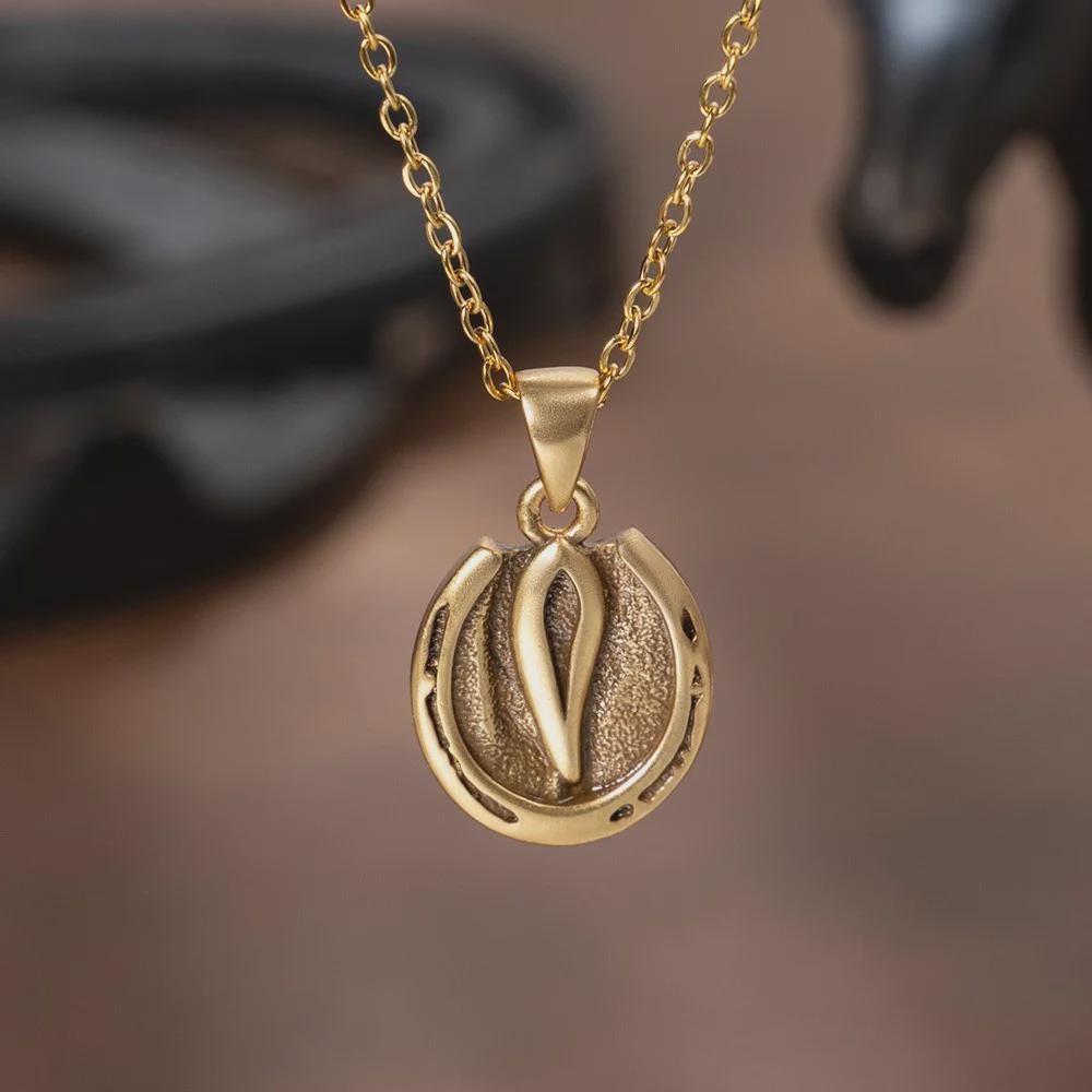 Custom Horse Hoof Pendant Necklace
