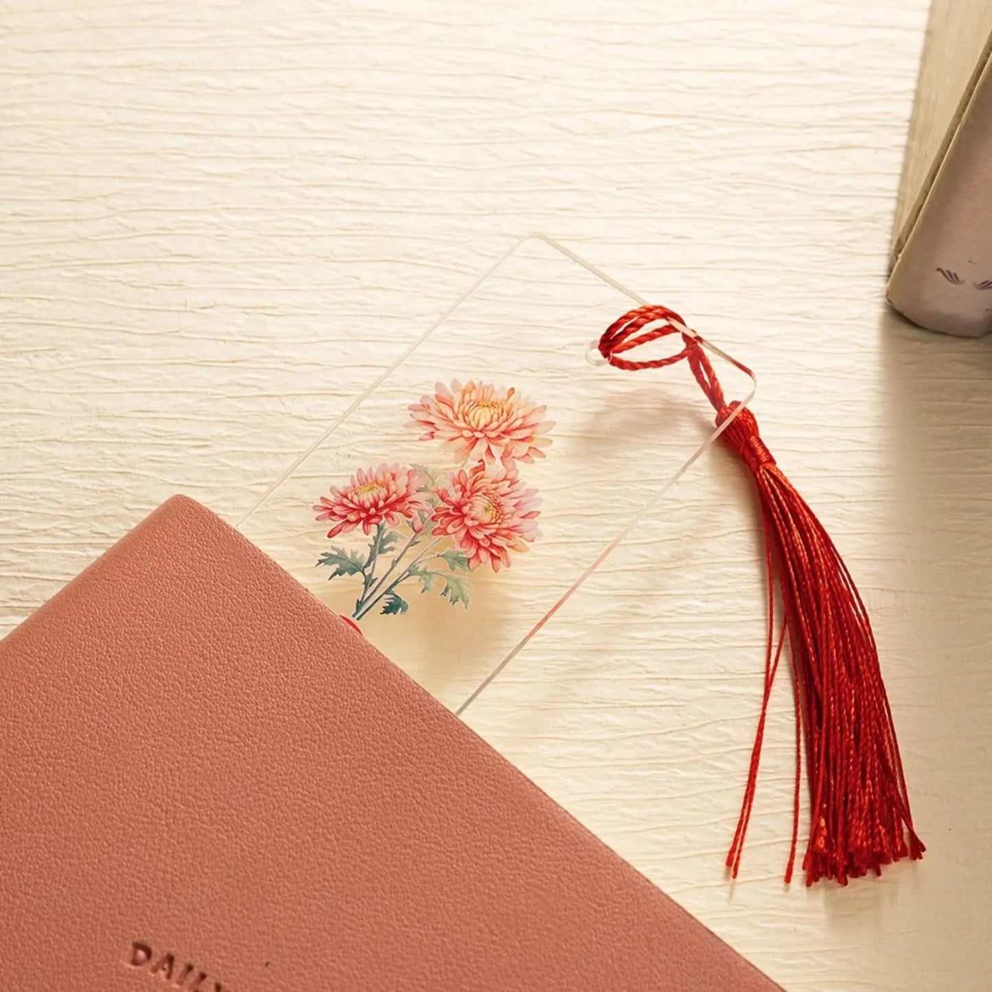 Personalized Birth Flower Bookmark with Tassel