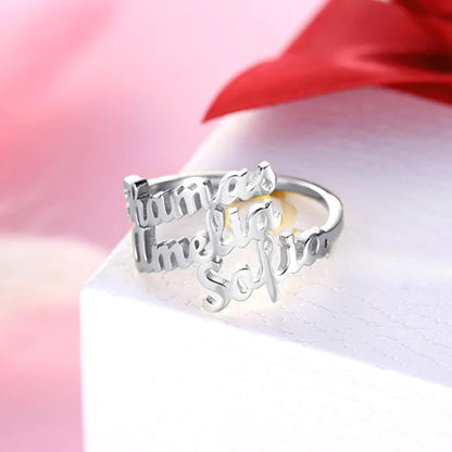 Personalized 3 Names Ringzed