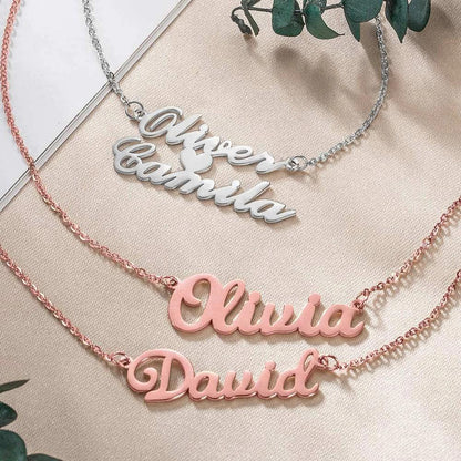 Custom Name Double Layer Necklace