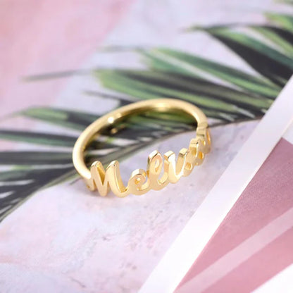 Custom Name Single Name Ring