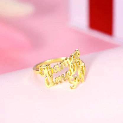 Personalized 3 Names Ringzed