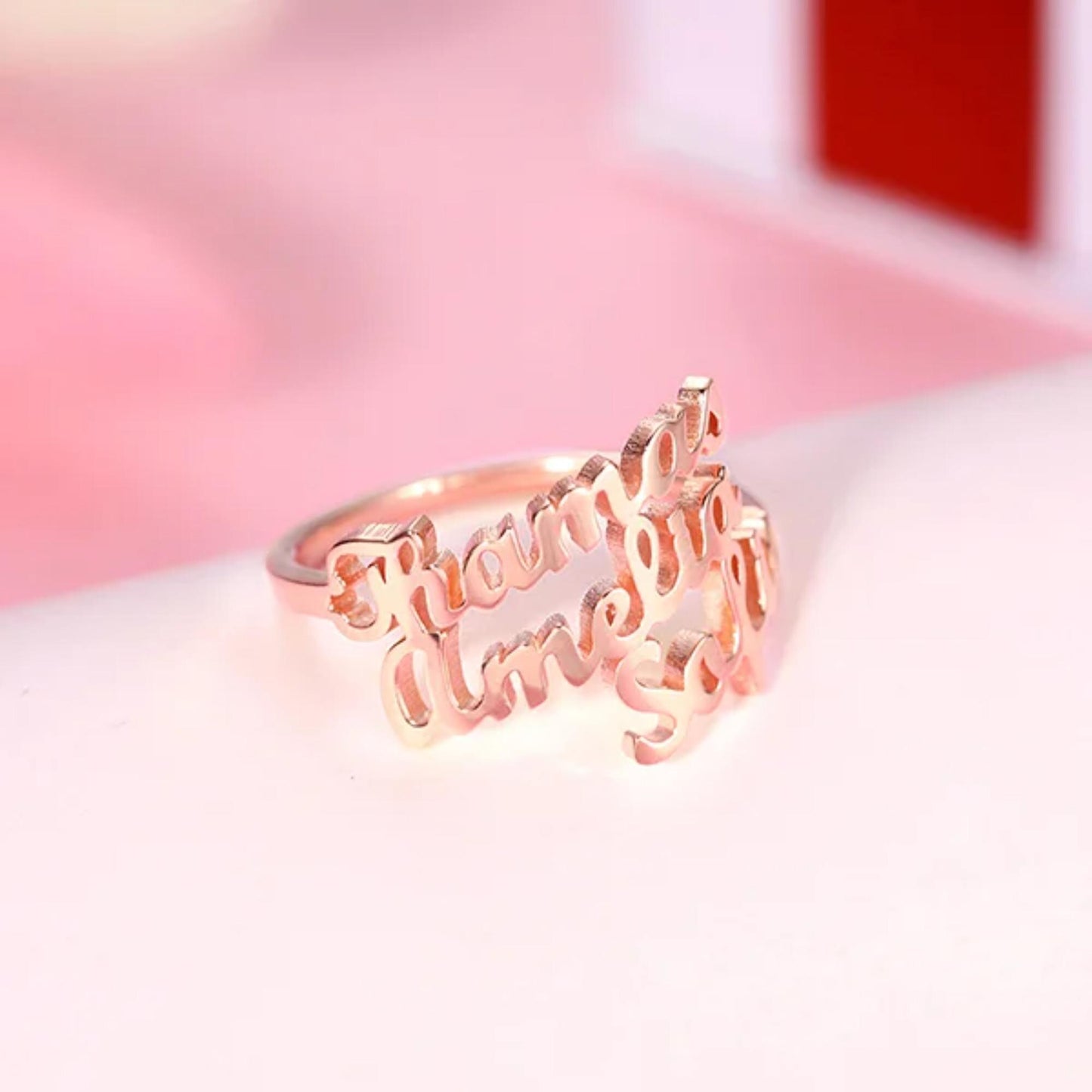 Personalized 3 Names Ringzed