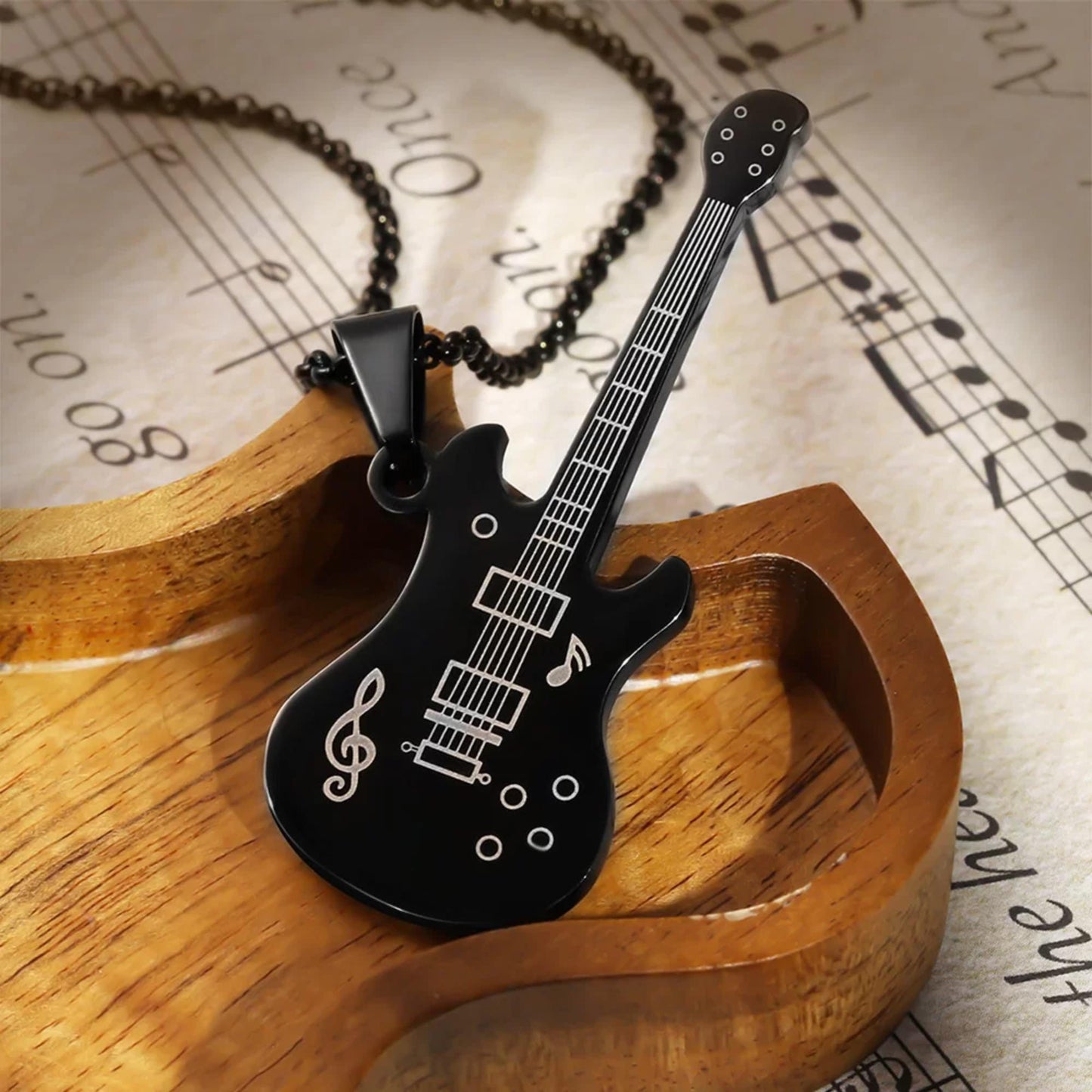 Personalized Electric Guitar Necklace