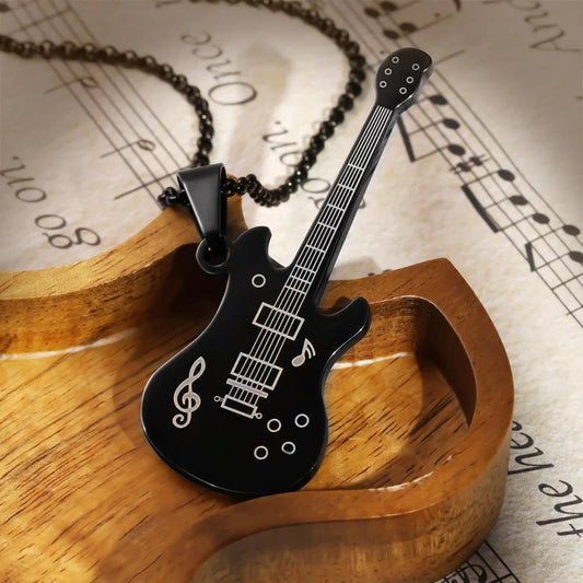 Personalized Electric Guitar Necklace