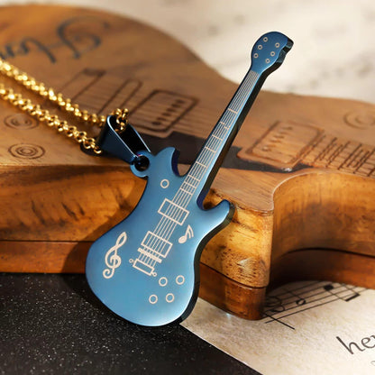 Personalized Electric Guitar Necklace