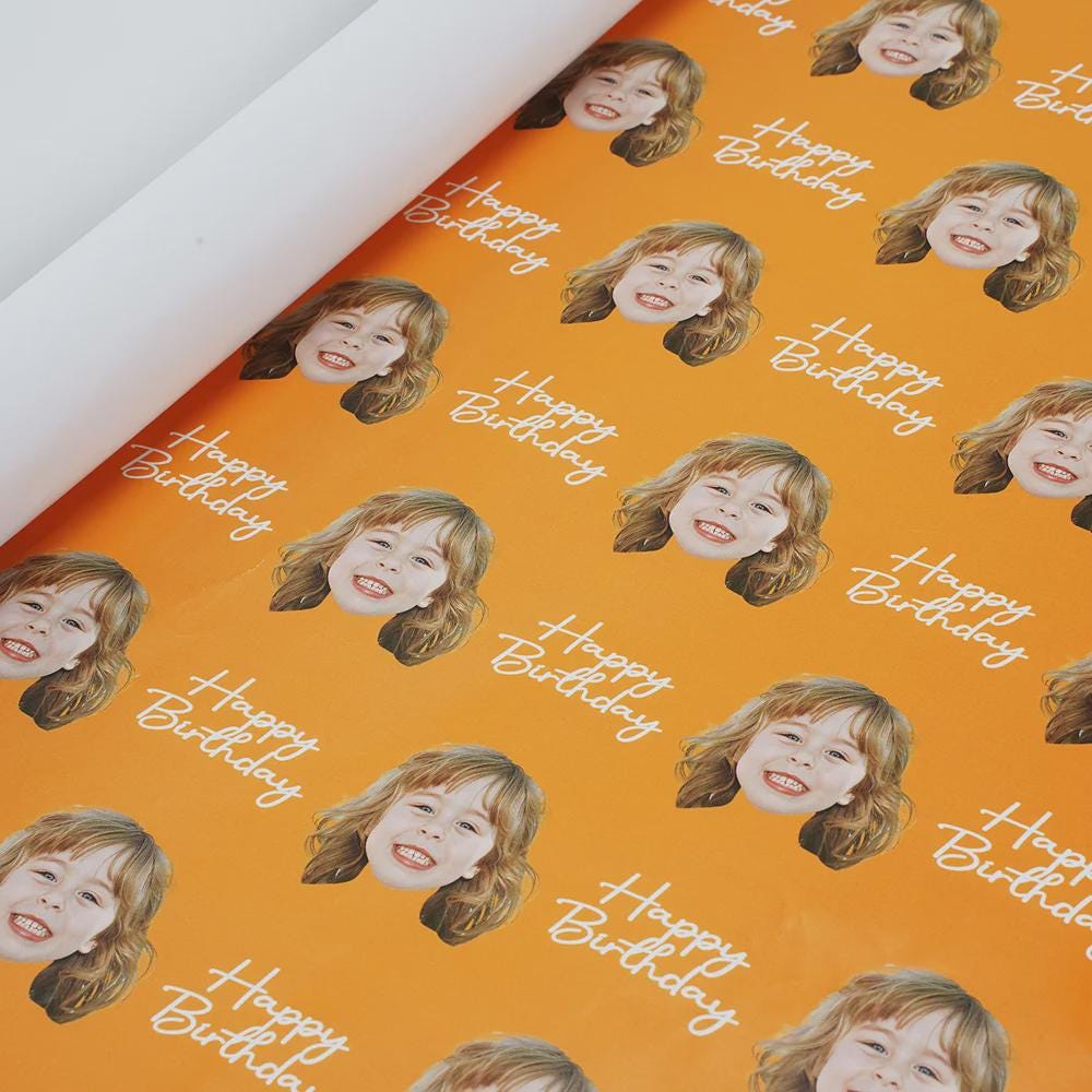 Personalized Face Photo Wrapping Paper