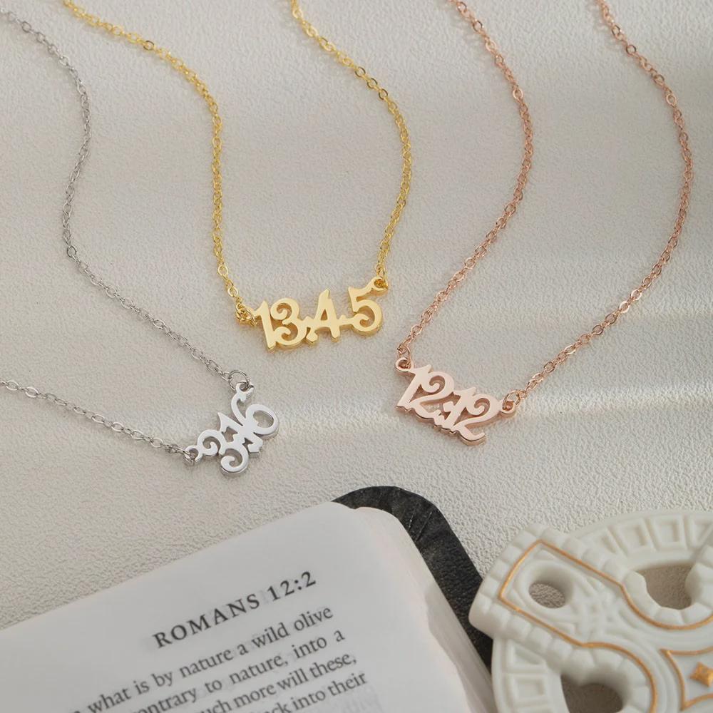 Custom Bible Verse Number Necklace
