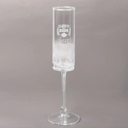 Personalized Graduation Champagne Flute with Name