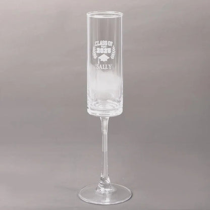 Personalized Graduation Champagne Flute with Name
