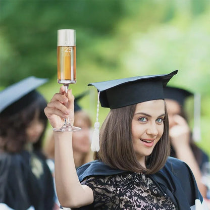 Personalized Graduation Champagne Flute with Name