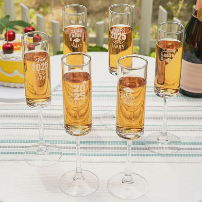 Personalized Graduation Champagne Flute with Name