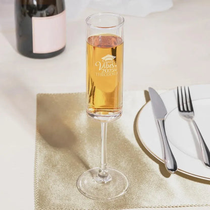 Personalized Graduation Champagne Flute with Name