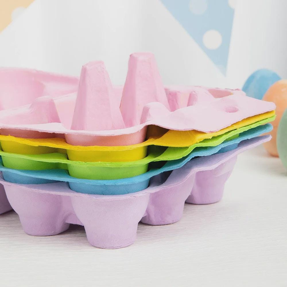 Custom Easter Bunny Egg Carton with Chalk Eggs