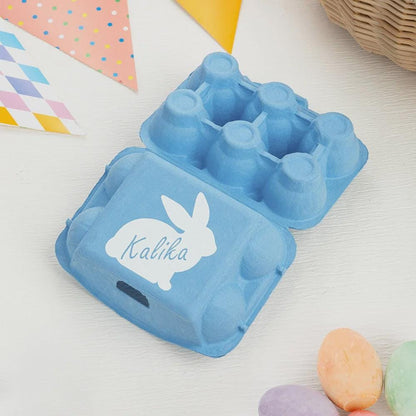 Custom Easter Bunny Egg Carton with Chalk Eggs