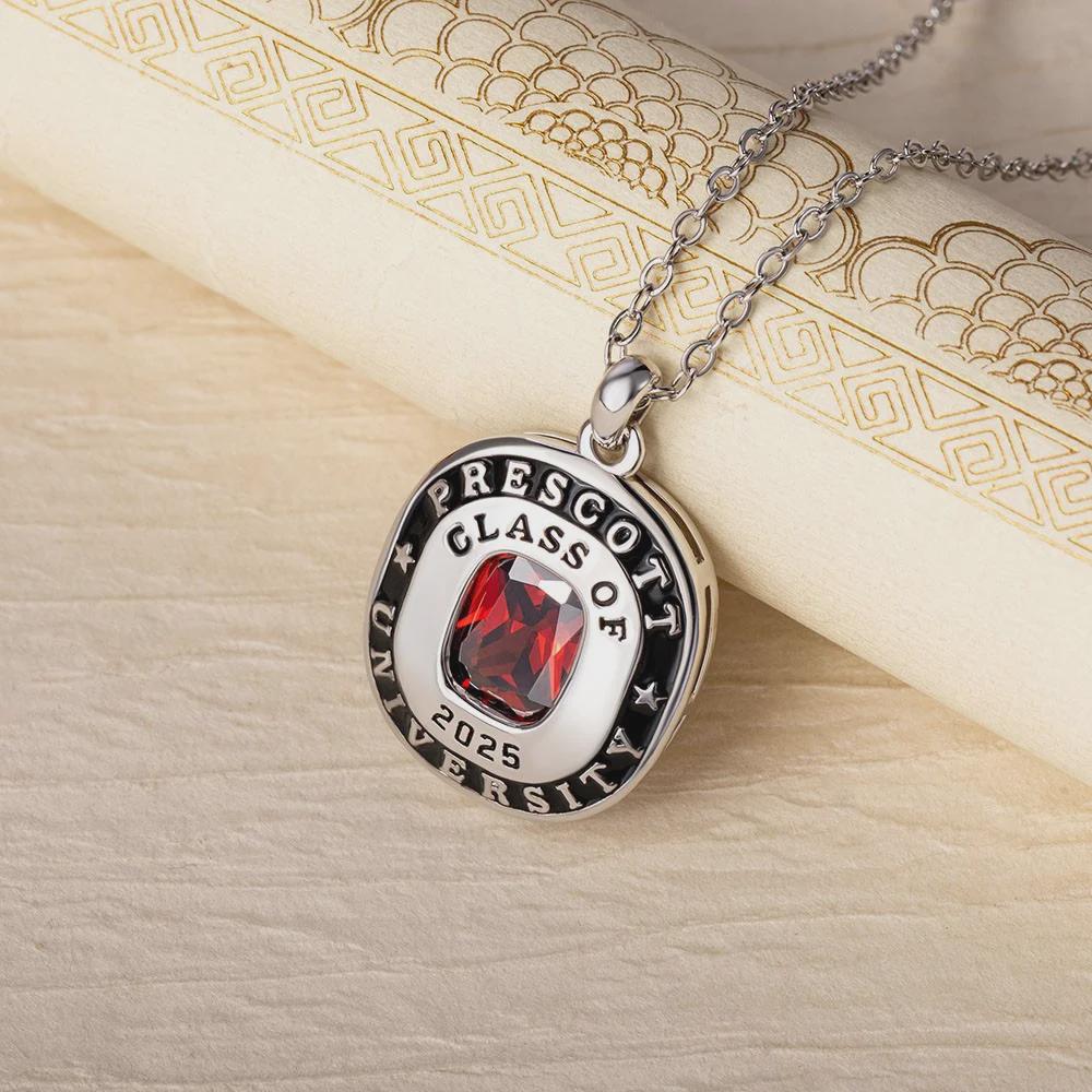 Personalized Graduation Necklace with Birthstone