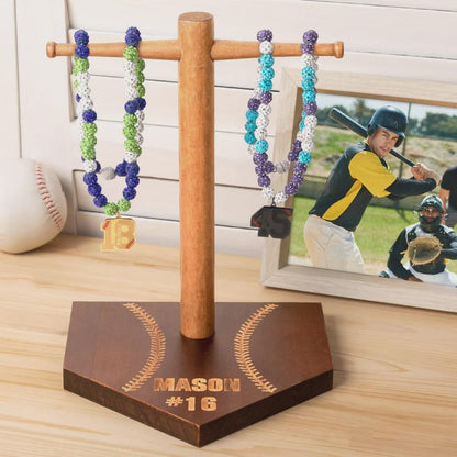 Custom Engraved Baseball & Softball Drip Necklace