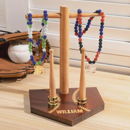 Custom Engraved Baseball & Softball Drip Necklace