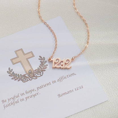 Custom Bible Verse Number Necklace