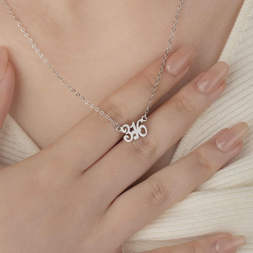 Custom Bible Verse Number Necklace