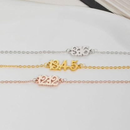 Personalized Bible Verse Number Bracelet