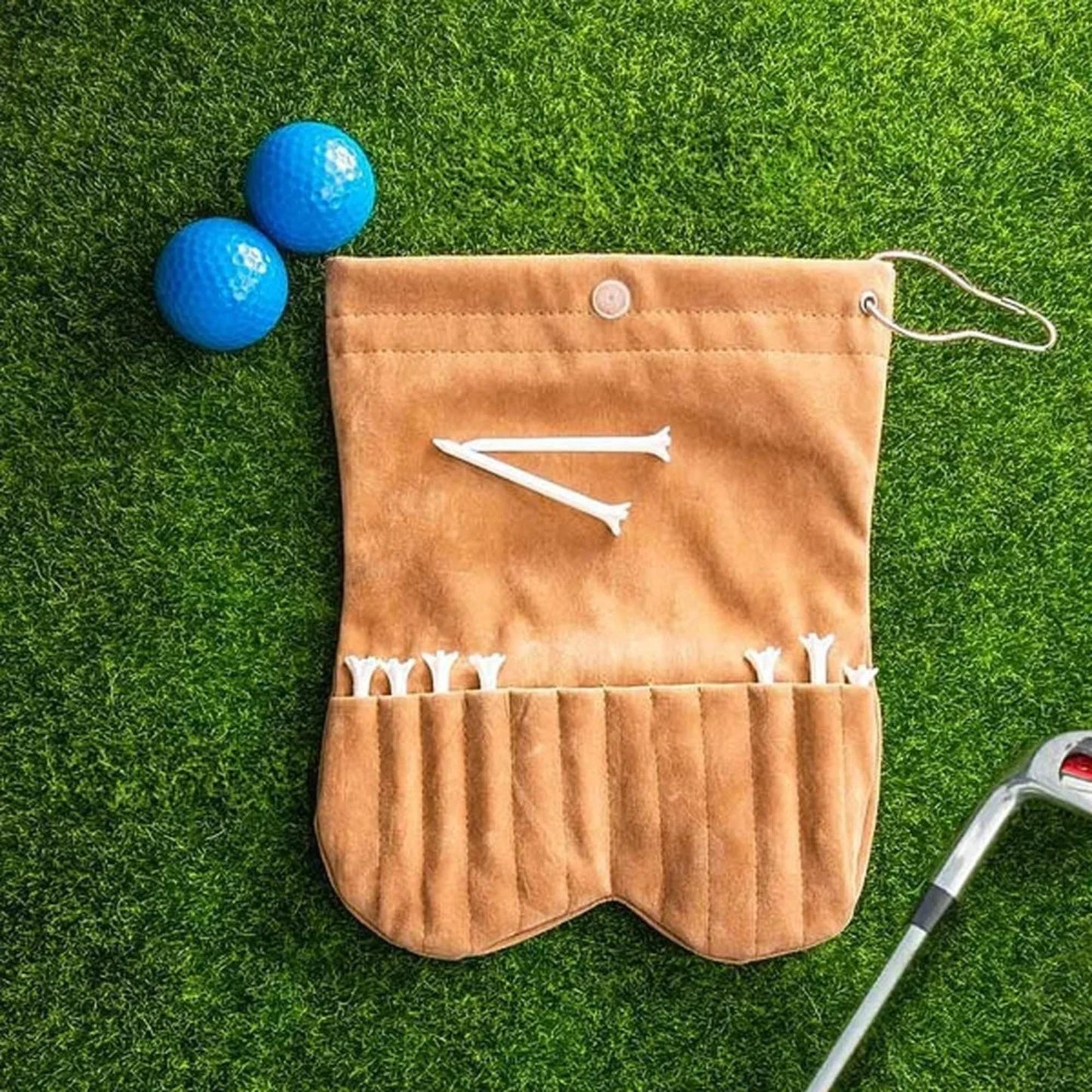 Custom Name & Face Photo Golf Ball Sack