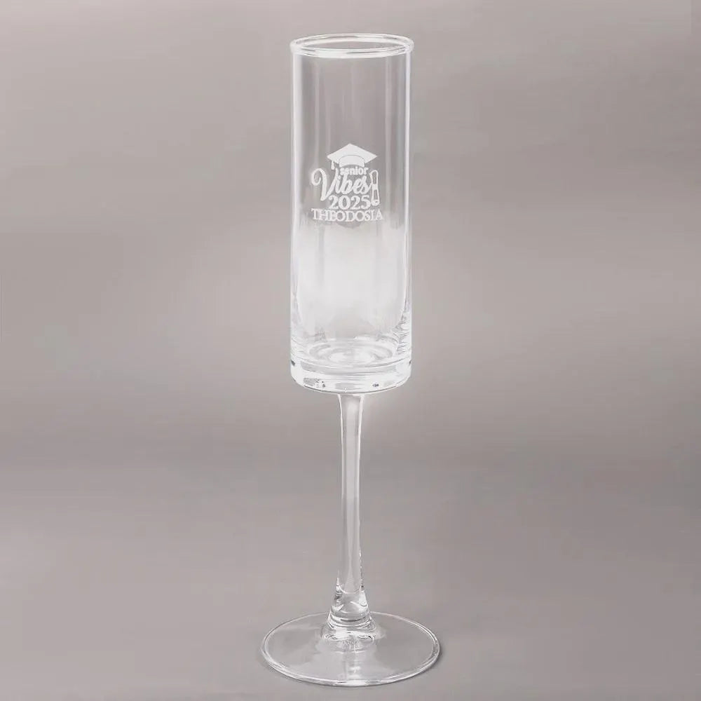 Personalized Graduation Champagne Flute with Name