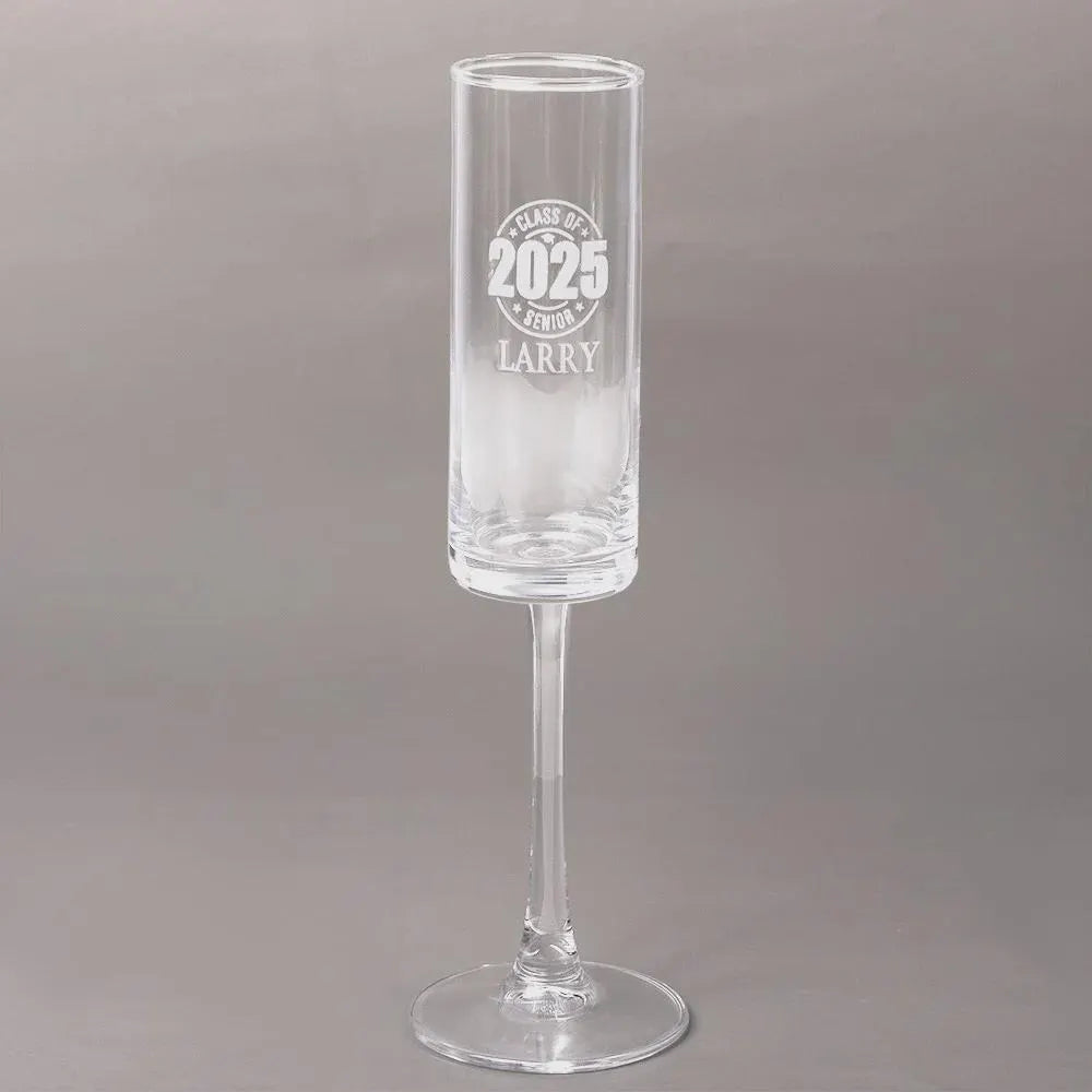 Personalized Graduation Champagne Flute with Name