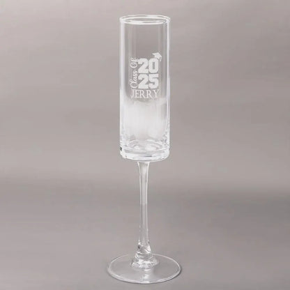 Personalized Graduation Champagne Flute with Name