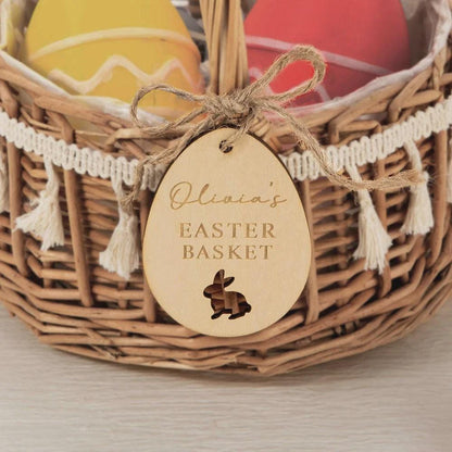 Set of 2 Custom Easter Basket Name Tags