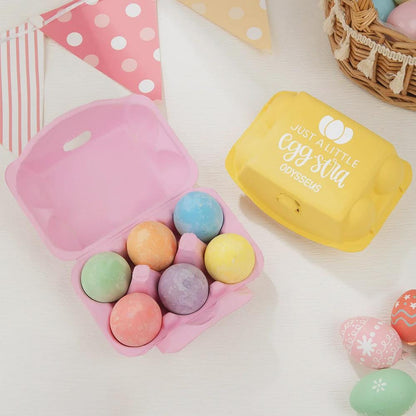 Custom Easter Bunny Egg Carton with Chalk Eggs
