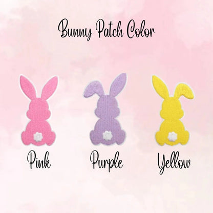 Custom Three Bunny Gingham Easter Basket