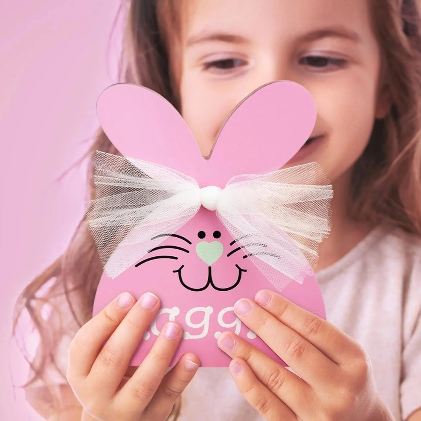 Personalized Easter Bunny Wooden Ornament