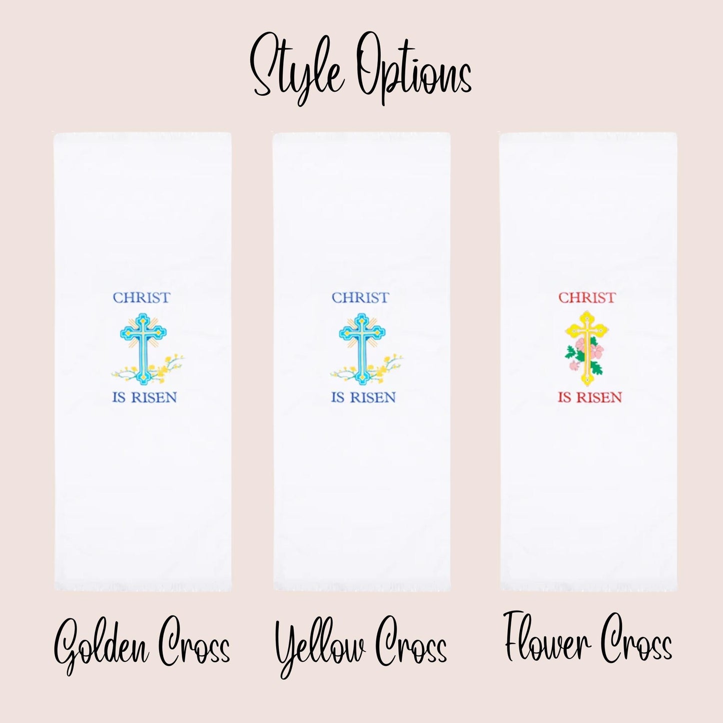 Custom Cross Stitched Easter Basket Cover