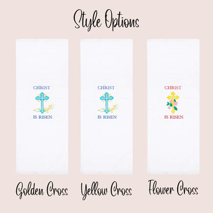 Custom Cross Stitched Easter Basket Cover