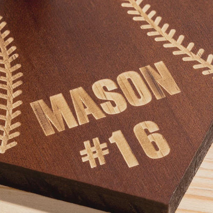 Custom Engraved Baseball & Softball Drip Necklace