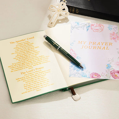 Personalized Cross Notebook with Name