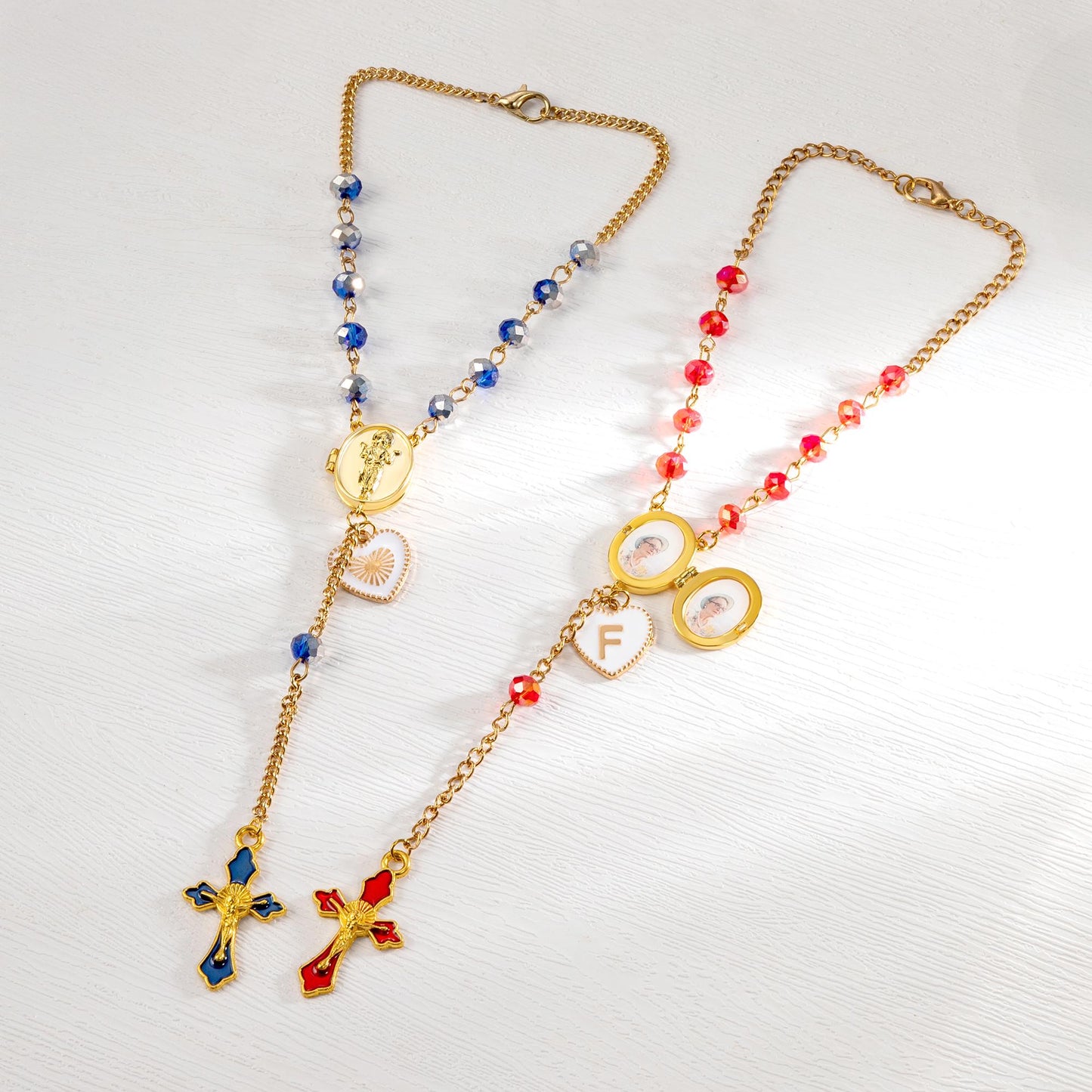 Custom Cross Steering Wheel Rosary Charm