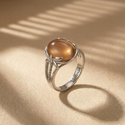 Mood Ring with Custom Inner Engraving