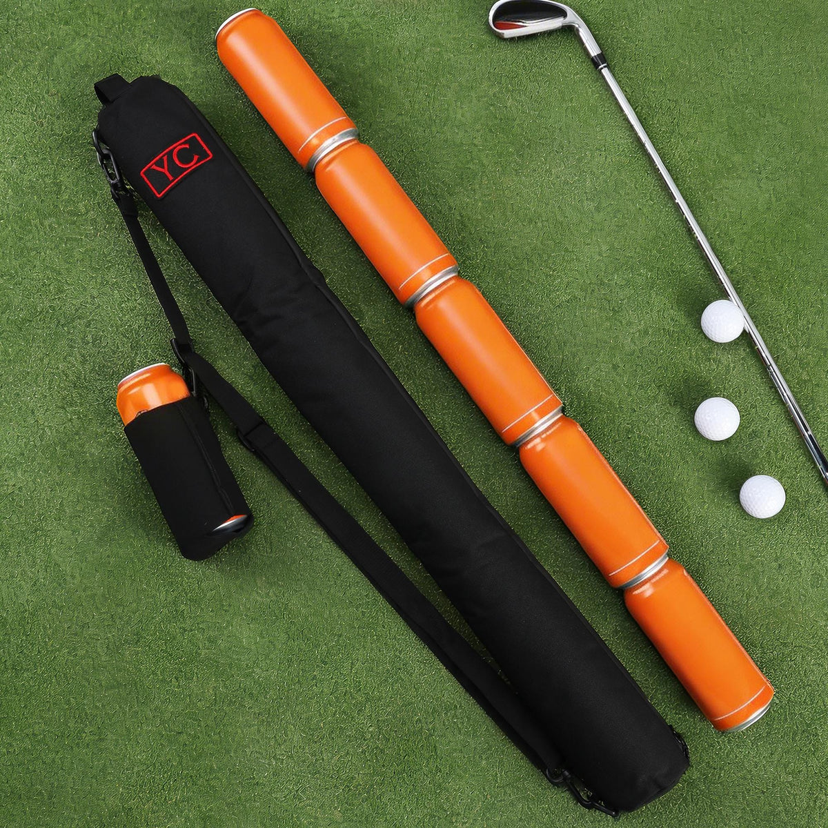 Custom Name Golf Beer Sleeve Can Cooler Bag
