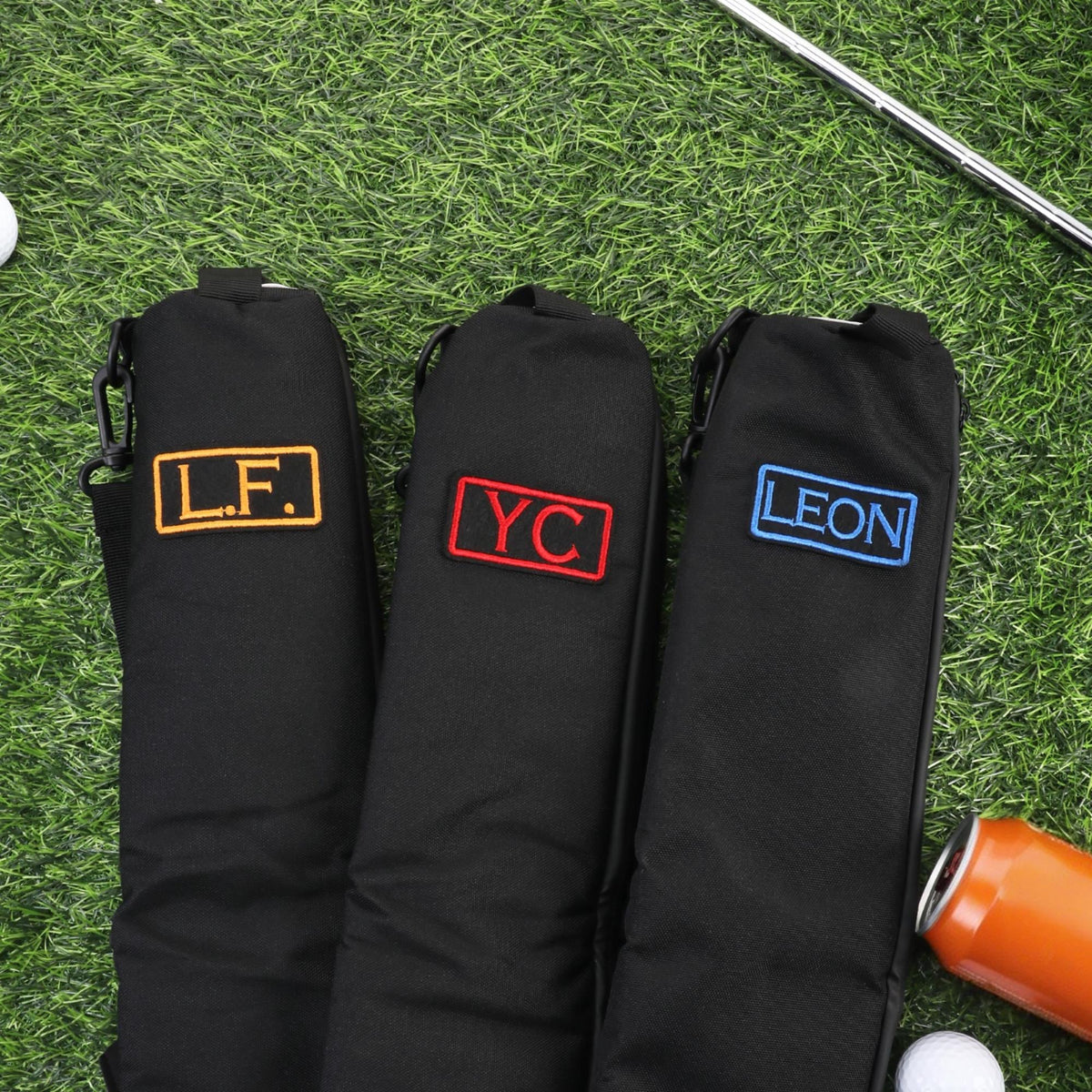 Custom Name Golf Beer Sleeve Can Cooler Bag
