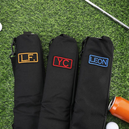 Custom Name Golf Beer Sleeve Can Cooler Bag
