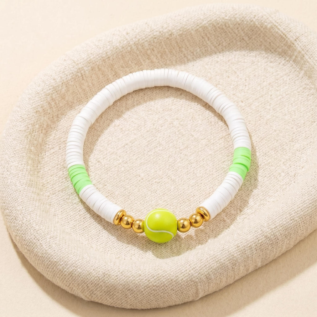 Set of 3 Personalized Tennis Ball Bracelets