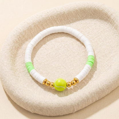 Set of 3 Personalized Tennis Ball Bracelets