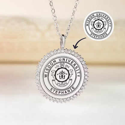 Graduation Necklace with Custom Logo & Engraving