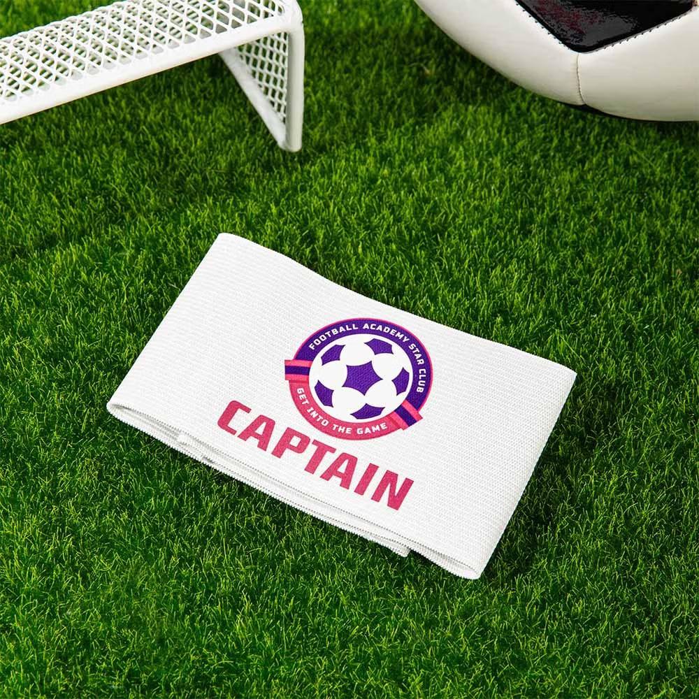 Custom Soccer Captain Armband with Team Logo and Name, Youth & Adult Soccer Bicep Band, Durable Football Arm Band for Teams, Sport Gift