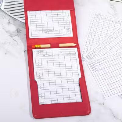 Custom Pink Golf Cart Scorecard Holder