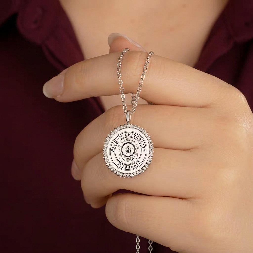 Graduation Necklace with Custom Logo & Engraving